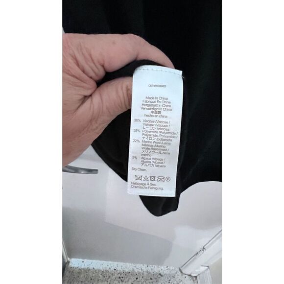 Madewell BLACK LONG SLEEVE WOOL BLEND SWEATER WOMENS SZ XS NEW WITH TAGS - Picture 7 of 10